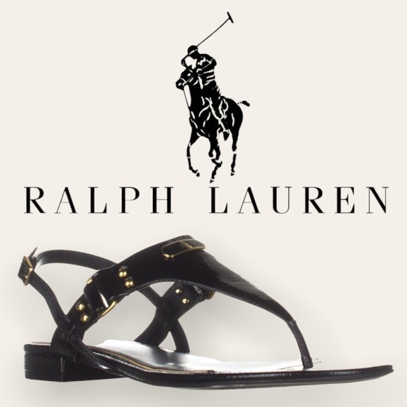 Womens Lauren Ralph Lauren Valinda T-Strap Slingback Sandals - Picture 1 of 6